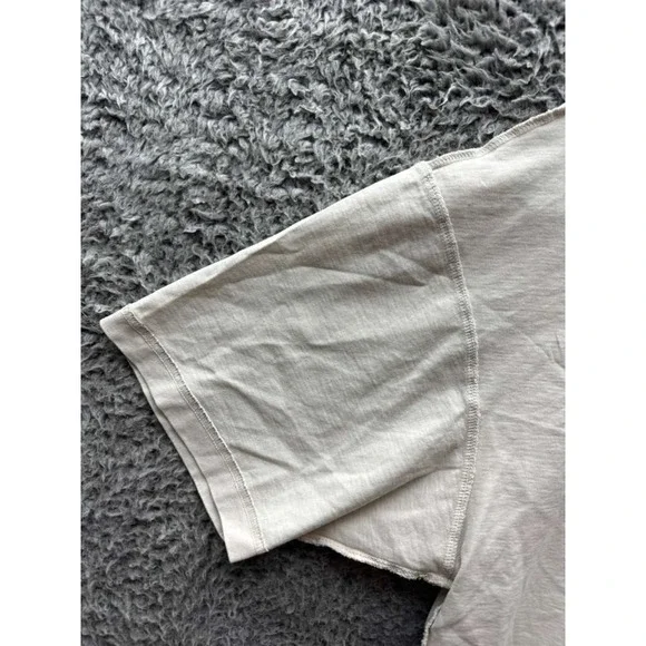 NWD Stussy Relaxed Fit Cotton Lazy Crewneck Short Sleeve Tee Bone Unisex Size‎ M